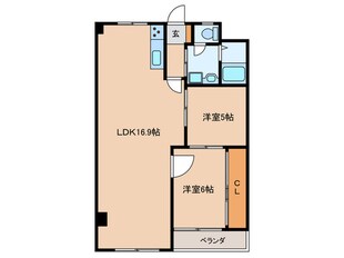 第一堤ハイツの物件間取画像